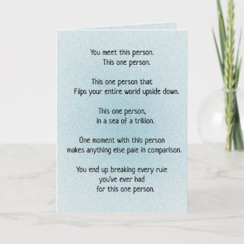 Twin Flame Soulmates Connection The One Poem Holiday Card by Graphix_Vixon at Zazzle