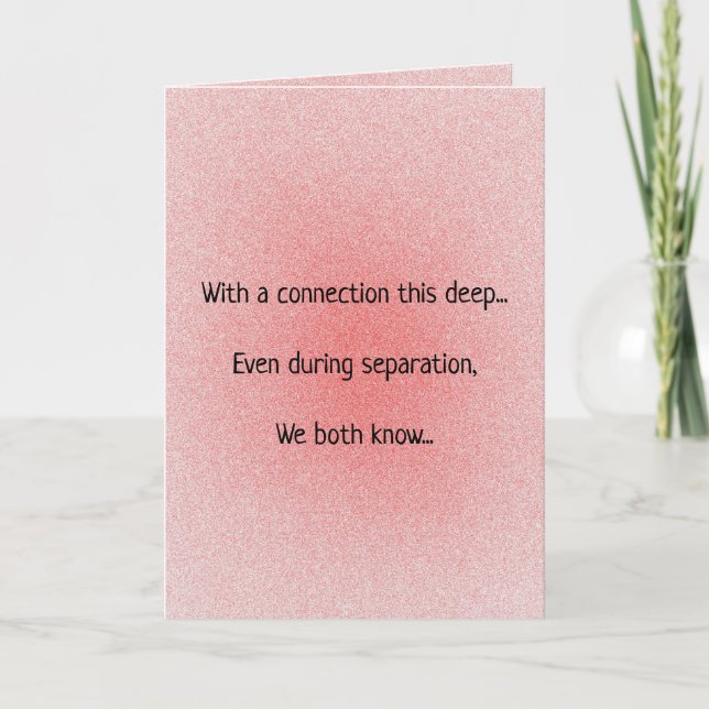 Twin Flame Soulmates Separation Poem Holiday Card (Front)
