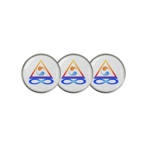 Twin Flame Symbol_ Golf Ball Marker