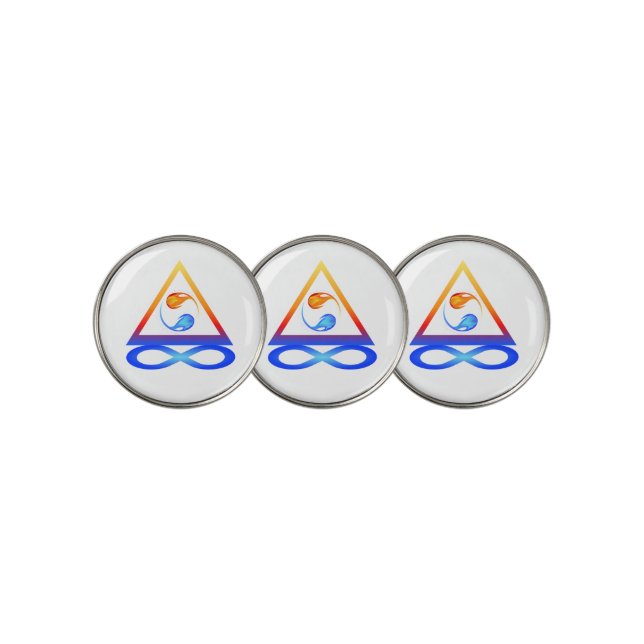 Twin Flame Symbol- Golf Ball Marker (3 Up)