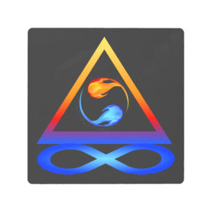 Twin Flame Symbol- Metal Print