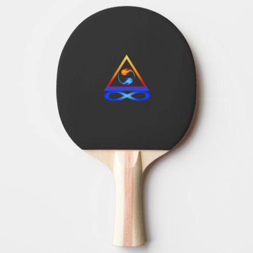 Twin Flame Symbol_ Ping Pong Paddle