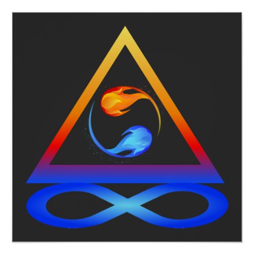 Twin Flame Symbol_ Poster