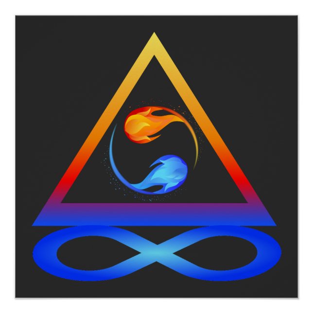 Twin Flame Symbol- Poster (Front)