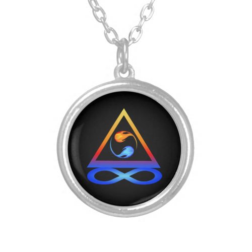 Twin Flame Symbol_ Silver Plated Necklace