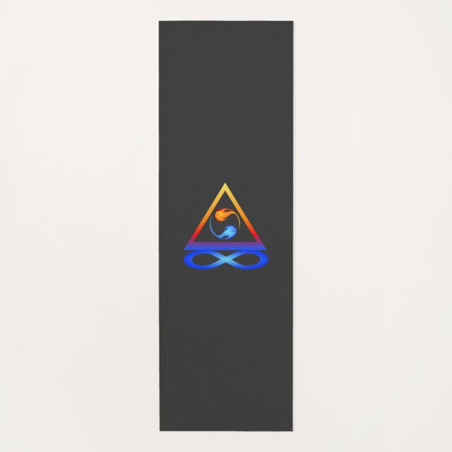 Twin Flame Symbol Yoga Mat (Front)