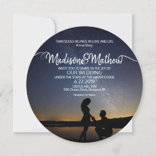 Twin Flame Wedding Invitation