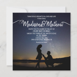 Twin Flame Wedding Invitation