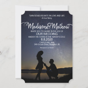 Twin Flame Wedding Invitation