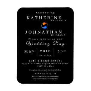 Twin Flame Wedding Invitation- Magnet