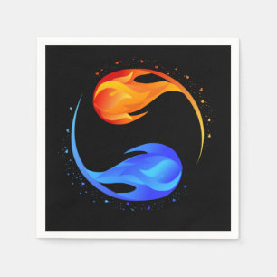 Twin Flame Wedding-Theme- Black- Napkins