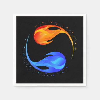 Twin Flame Wedding-Theme- Black- Napkins