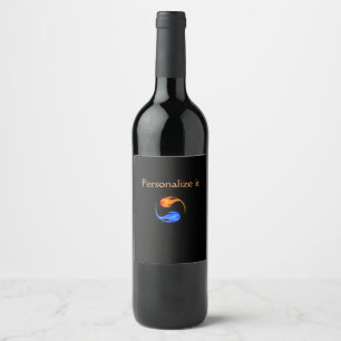 Twin Flame  Wine Label