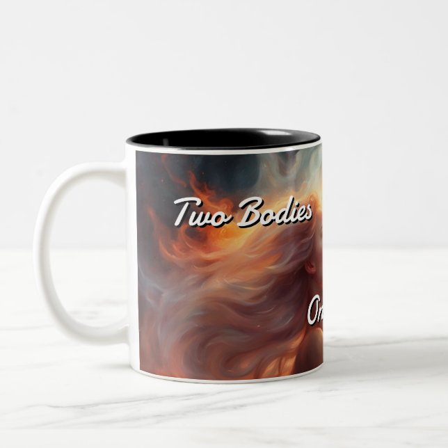 Twin Flames 003 Two-Tone Coffee Mug (Left)