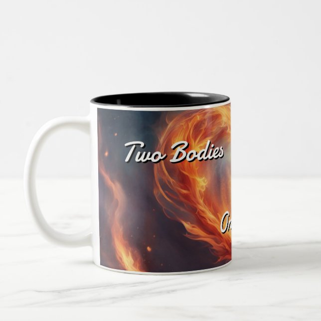 Twin Flames 009 Two-Tone Coffee Mug (Left)