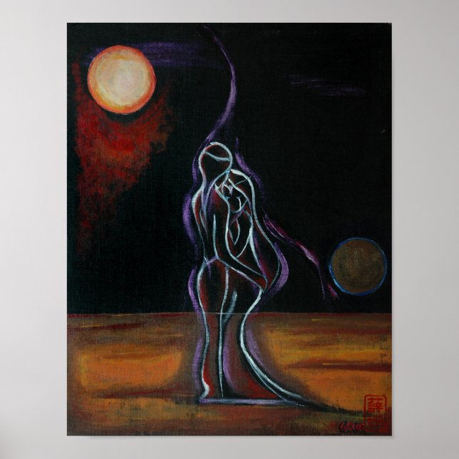 Twin Flames 11" x 14"  Poster (Front)