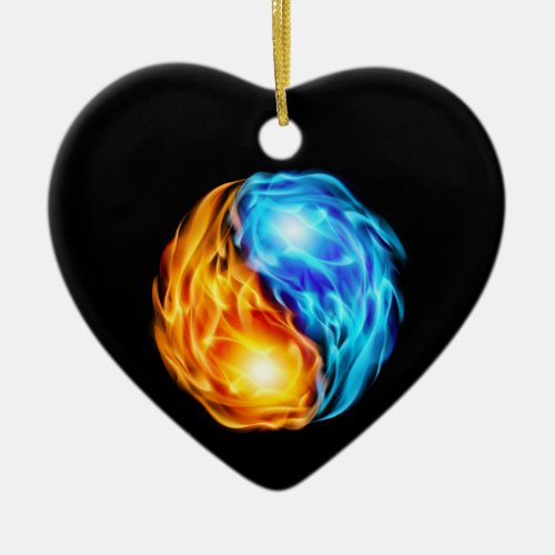 Twin Flames Ceramic Ornament