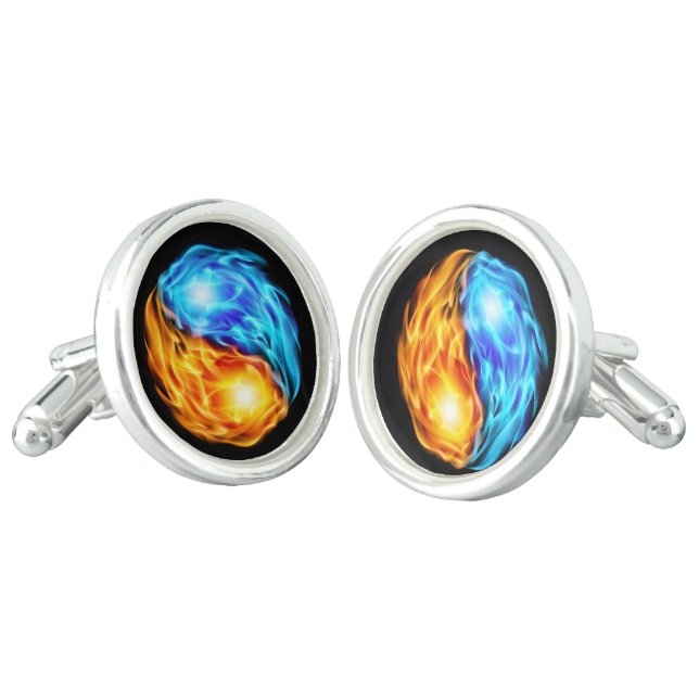 Twin Flames Cufflinks (Angled)