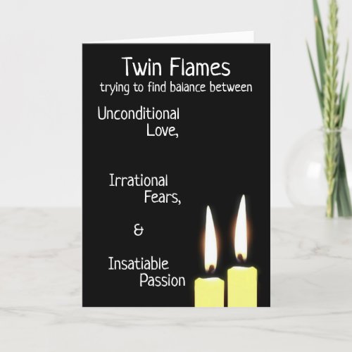 Twin Flames Definition Journey Motivation Poem Holiday Card