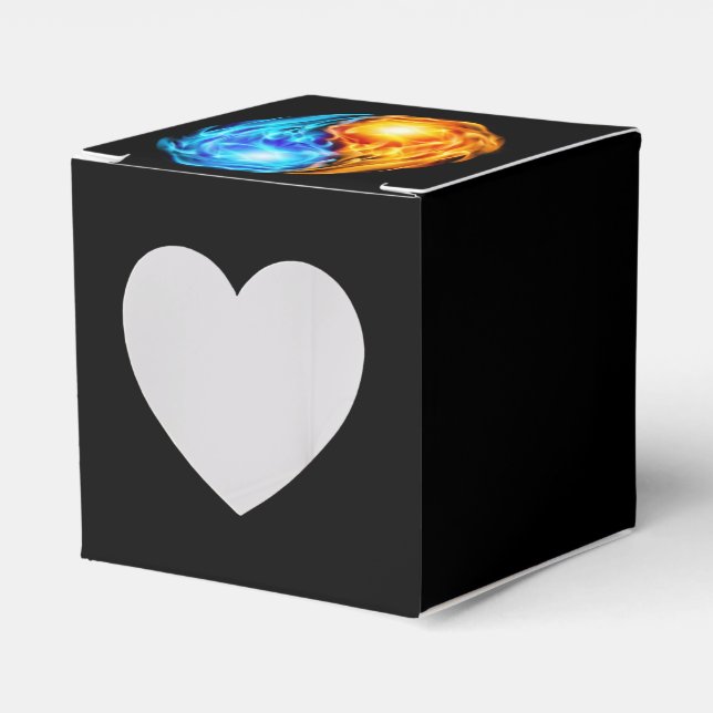 Twin Flames Favor Boxes (Front Side)