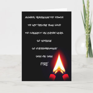 Twin Flames FIRE  Holiday Card
