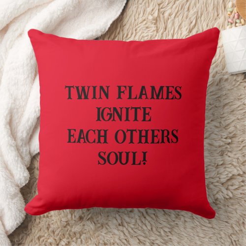 Twin Flames Ignite Throw Pillow