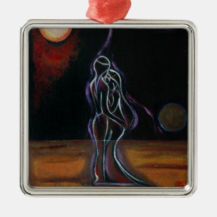 Twin Flames Ornament: Metal Ornament