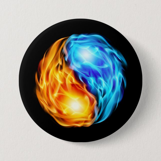 Twin Flames Pinback Button (Front)