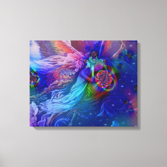Twin Flames Rising Into Heaven Canvas Print (Front)