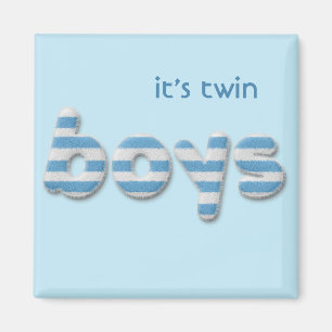twin fuzzy boys magnet