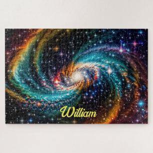Twin Galaxies Cosmic Dance Nebula Jigsaw Puzzle