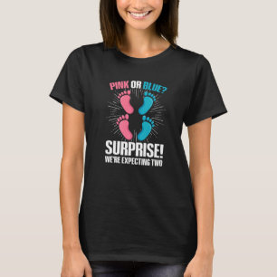 Twin Gender Reveal Quote for a Gender Reveal Twin  T-Shirt