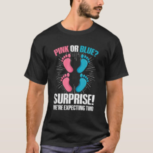 Twin Gender Reveal Quote for a Gender Reveal Twin  T-Shirt