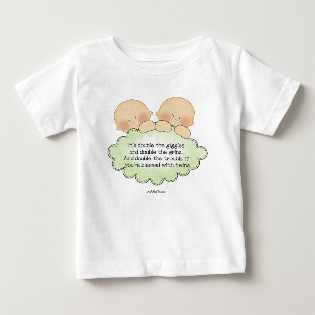 Twin Giggles Baby T-Shirt (Front)