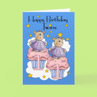 Twins Birthday Card