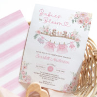 Twin Girl Baby Clothes Pink Floral Baby Shower