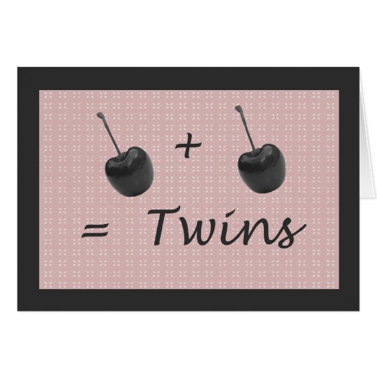 Twin Girl Birth Congratulations Card