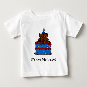 Twin girl-boy Birthday t-shirts