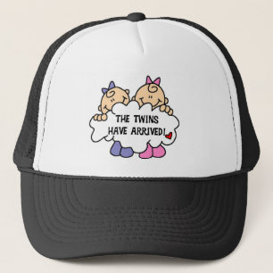 Twin Girls Arrived Trucker Hat