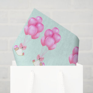 Twin Girls Baby Shower Gift Tissue Paper