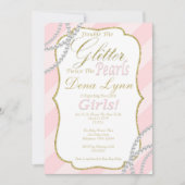 Twin Girls Baby Shower Invitation (Front)