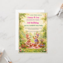 Twin girls birthday celebration