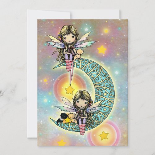 Twin Girls Birthday Party Invitation Fairies