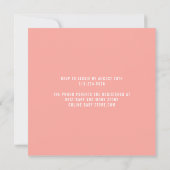 Twin Girls Couples Shower Pink Polka Dots Invitation (Back)