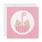 Twin Girls in Pink Umbrella