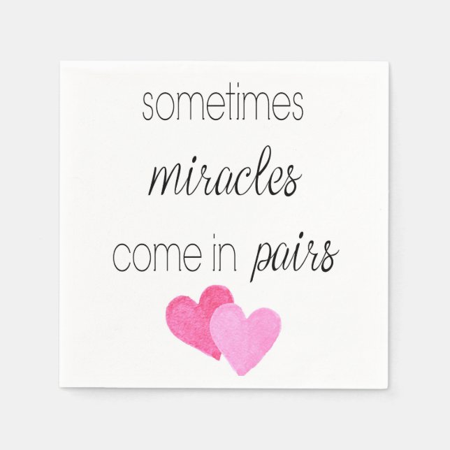 Twin Girls Napkins (Front)