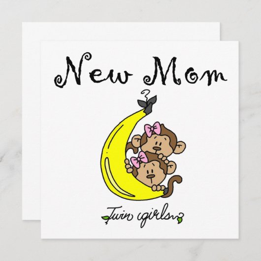 Twin Girls New Mom Gifts (Front/Back)