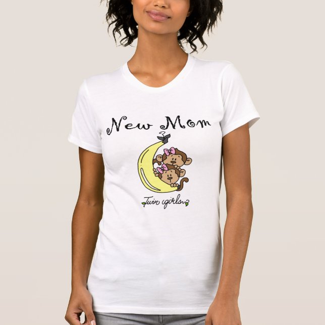 Twin Girls New Mom T-shirts and Gifts (Front)