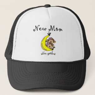 Twin Girls New Mom T-shirts and Gifts Trucker Hat