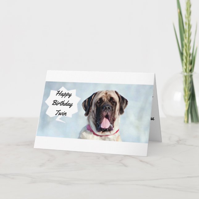 **TWIN** GLAD THAT I SHARE BIRTHDAYS WITH "YOU" CARD (Front)